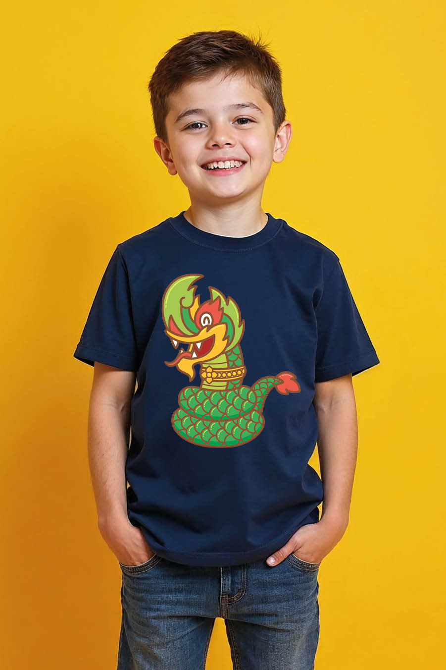 Thumbnail: Quetzalcoatl Aztec Feathered Serpent Graphic T-Shirt Comfortable Kids Printed