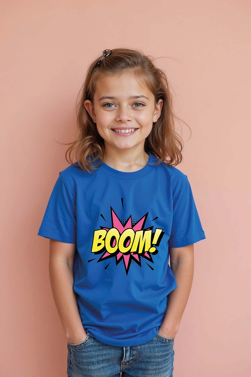 boom Colorful Casual Kids Printed T-Shirt – Design Print Design for Boys & Girls