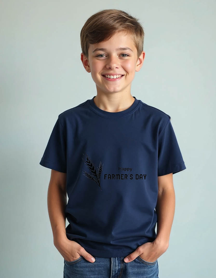Thumbnail: Happy farmers day Unisex printed graphic t shirt
