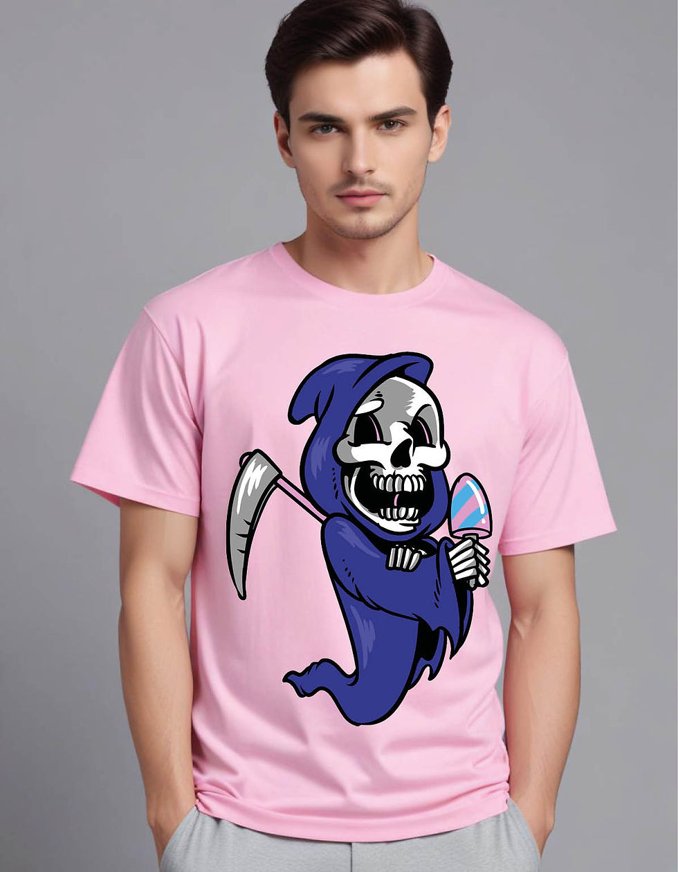 Thumbnail: death cream mens printed graphic t shirt