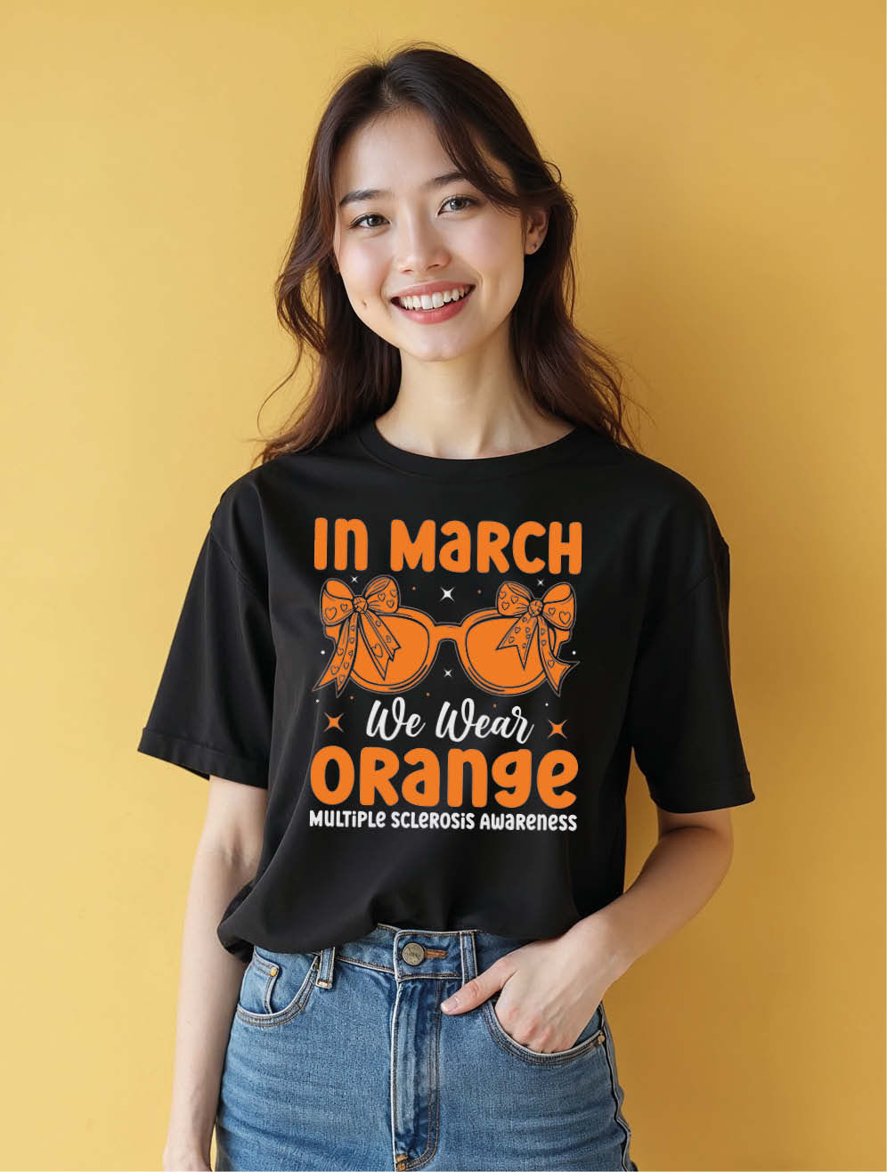 In march we wear orange Stylish Women’s Streetwear T-Shirt – Fast Delivery