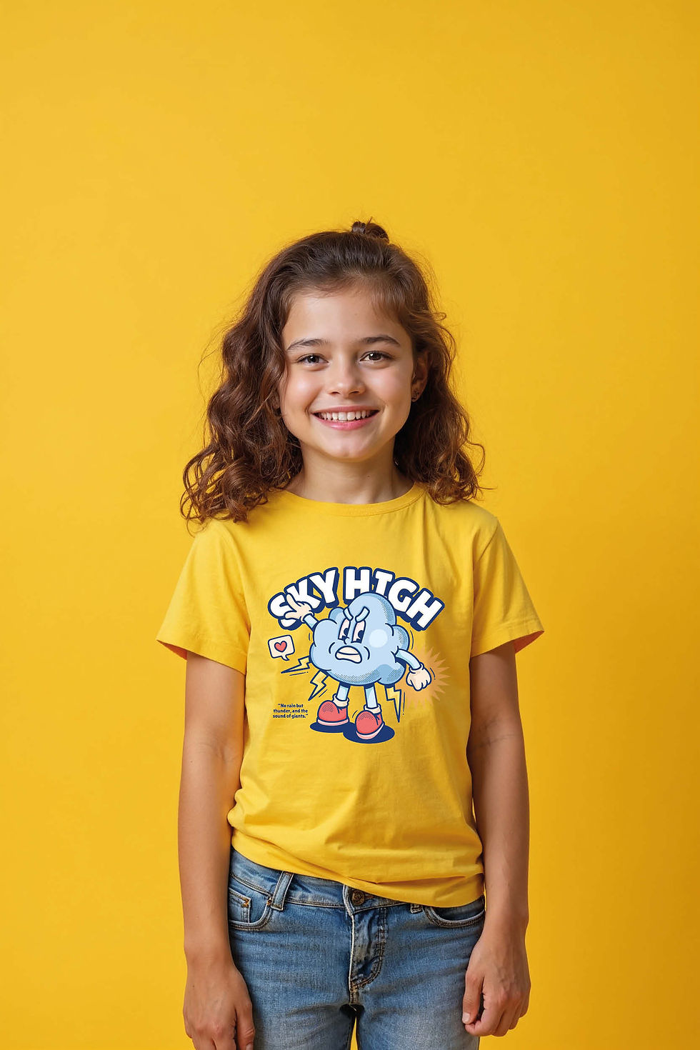 sky high Casual Stylish Kids Graphic T-Shirt – Print Design for Boys & Girls