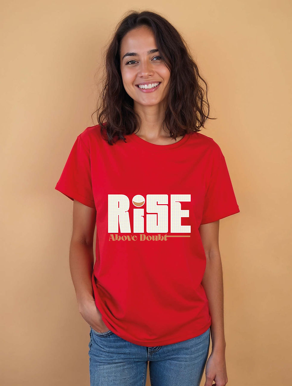 Thumbnail: rise above doubt Urban Women’s Quote T-Shirt Limited Stock