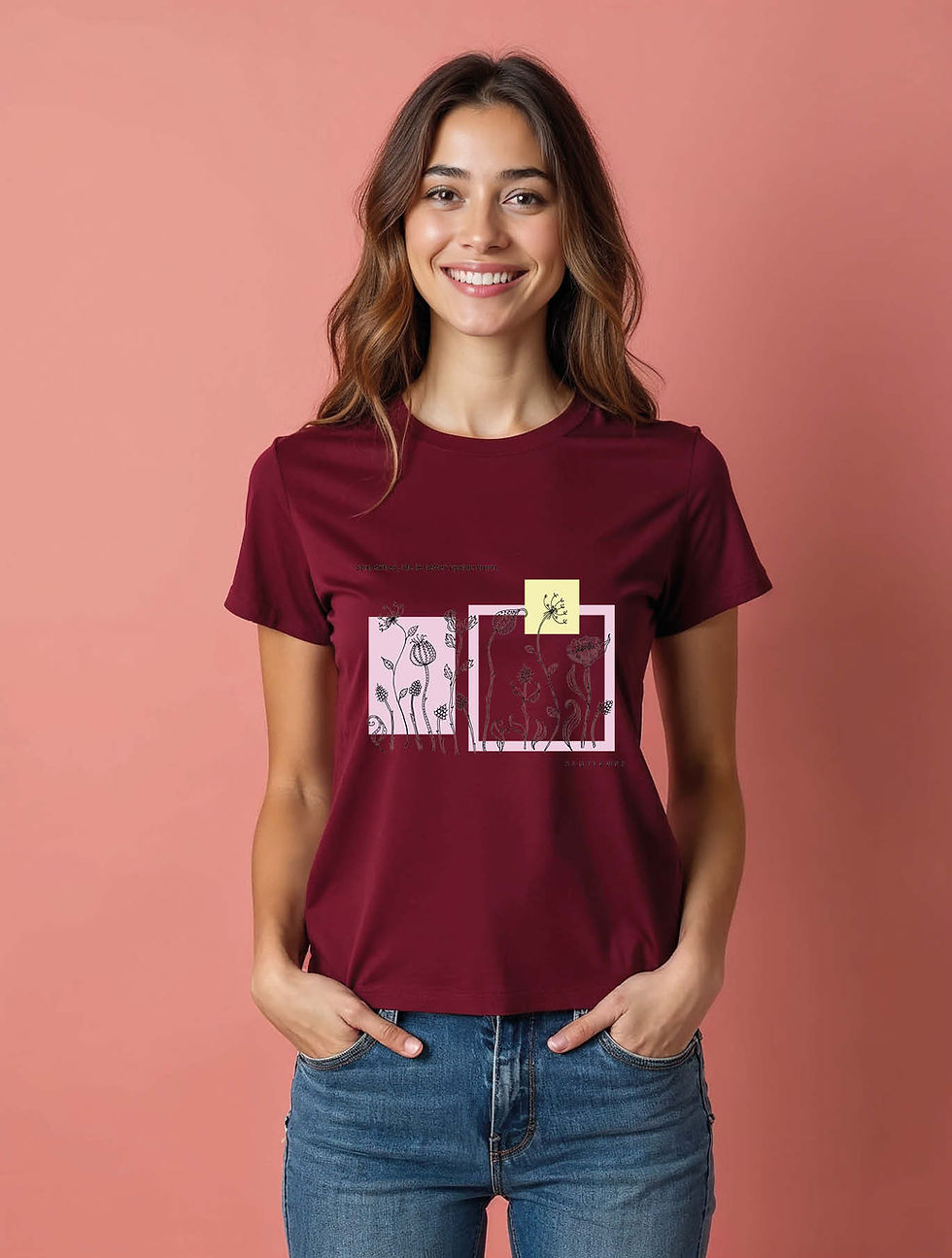 Thumbnail: sometimes life is better upside down sunflower Casual Women’s Quote T-Shirt