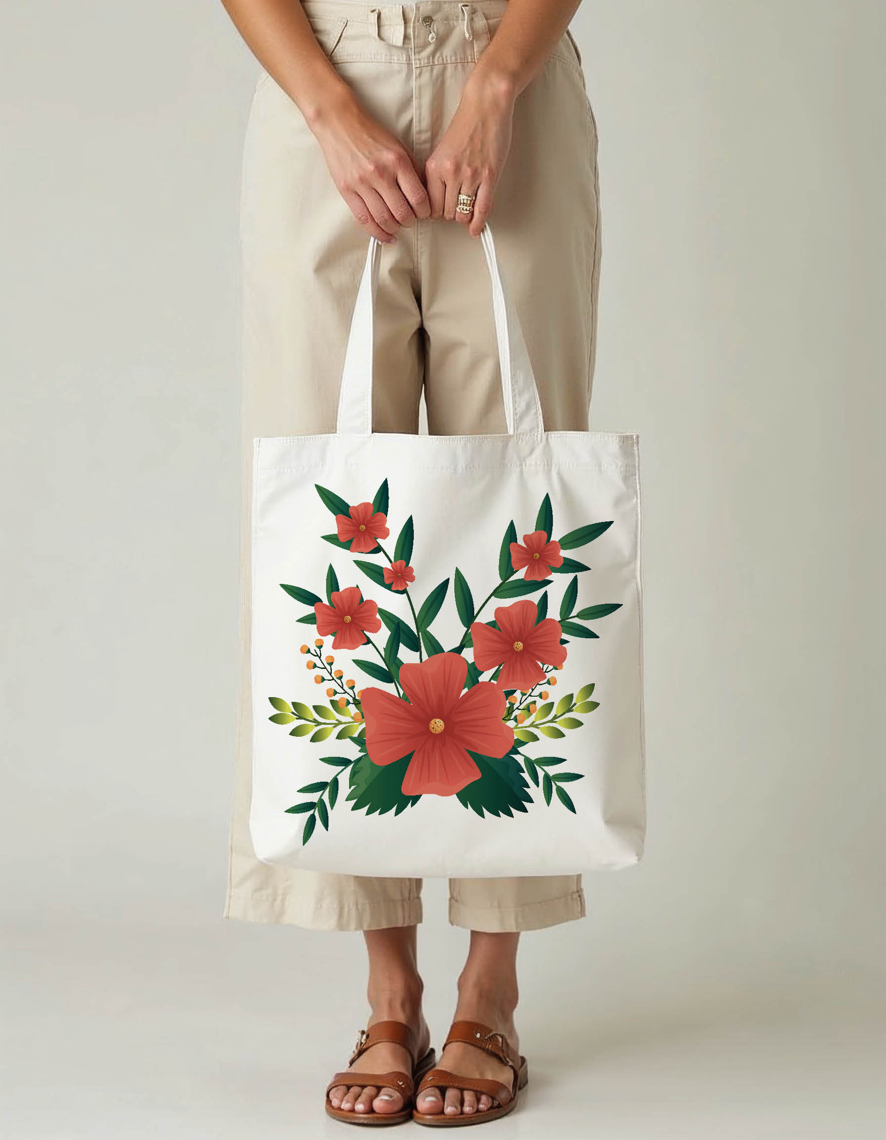 Reusable Grocery Tote Printed Bag | Eco-Friendly Cotton Tote Shop Now