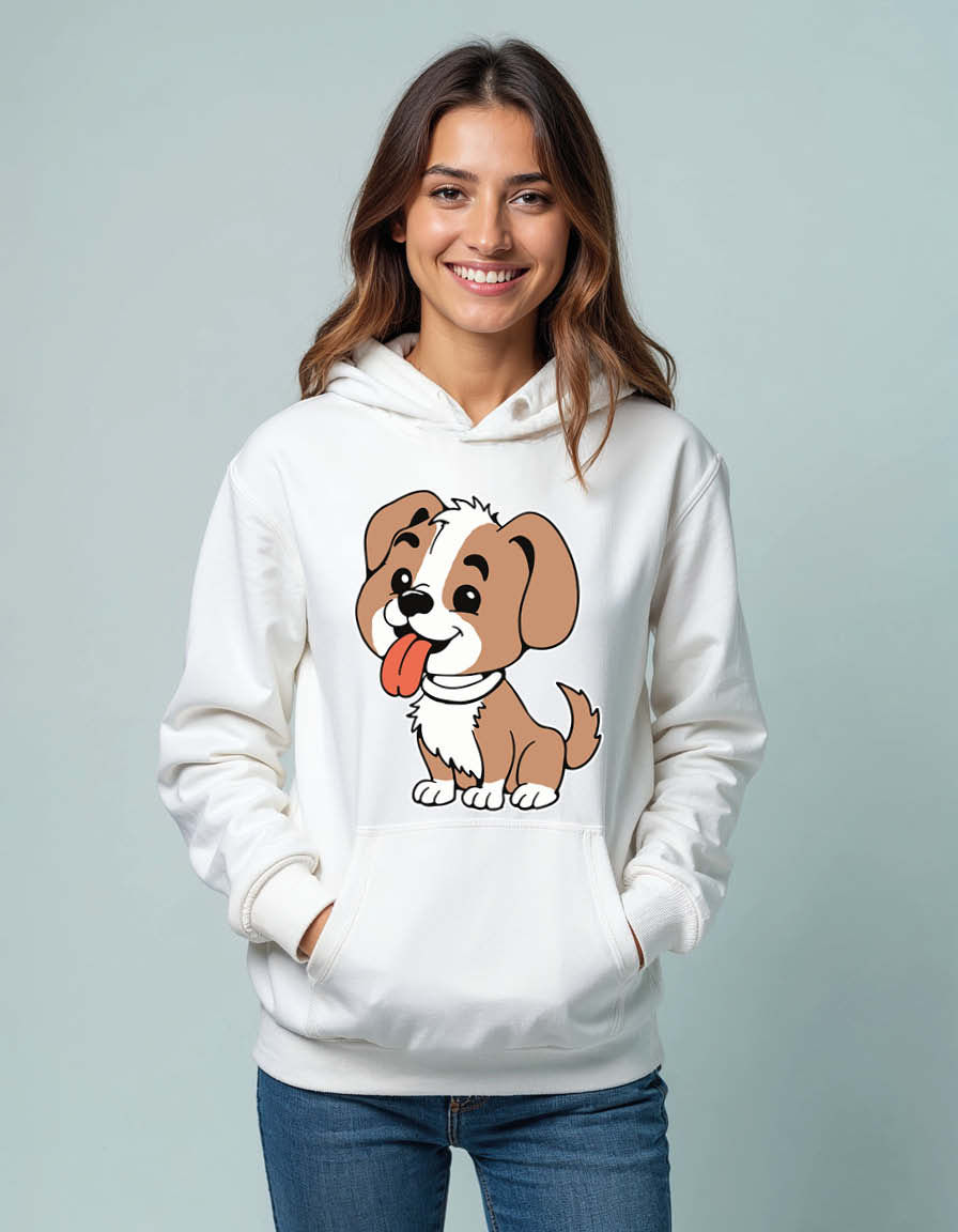 Thumbnail: Playful Pet Classic Unisex Graphic Printed Hoodies for mens & womens