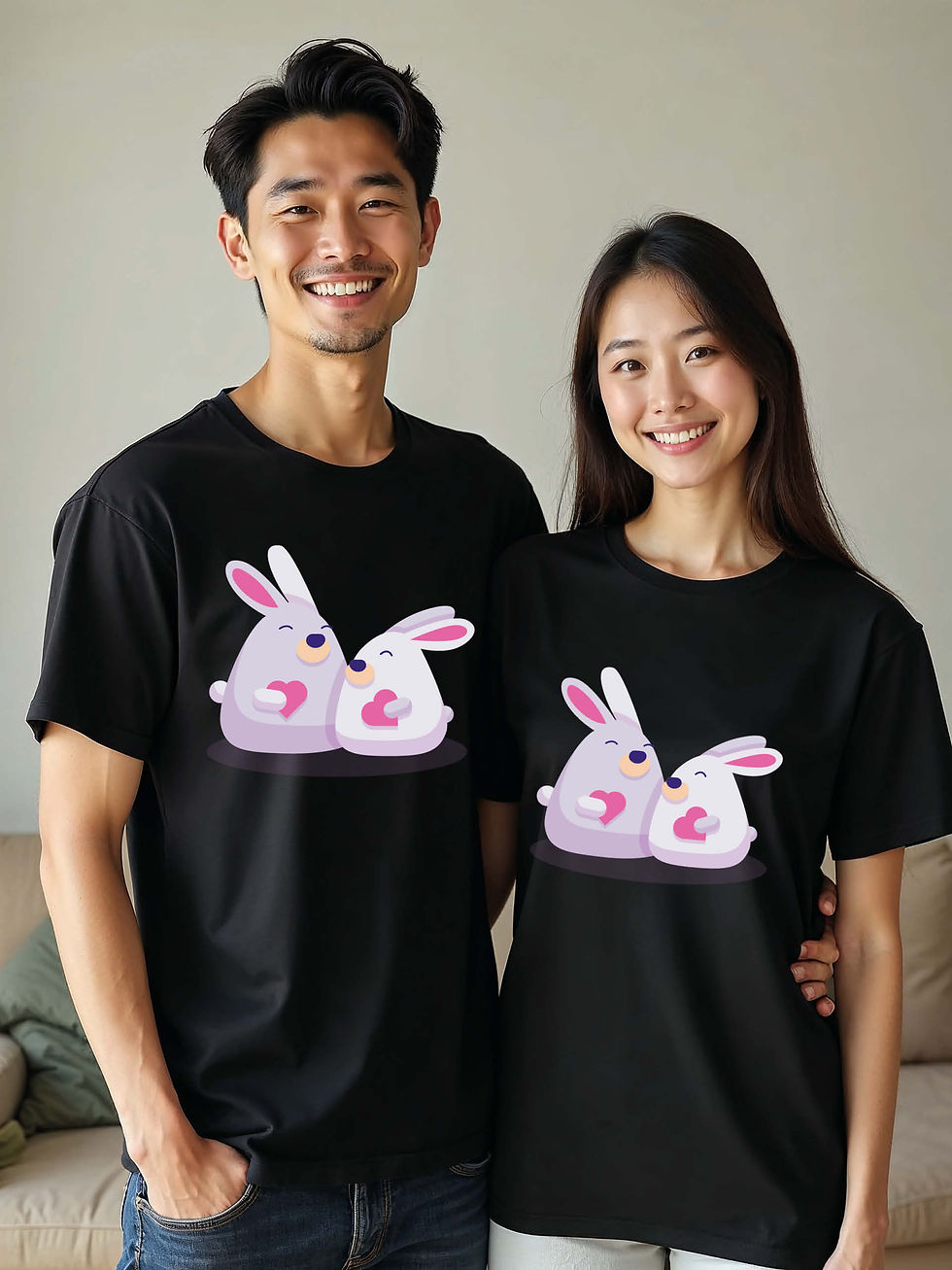 Thumbnail: Eternal Love Animal Couple Matching Tee Lovers Edition – Best