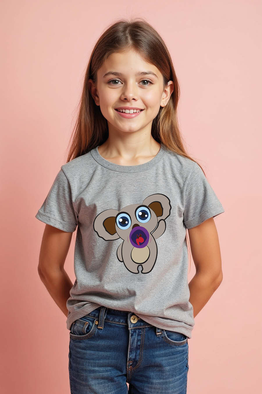 Thumbnail: Cute Koala Bear with Wide Eyes and Open Mouth Graphic T-Shirt buy now
