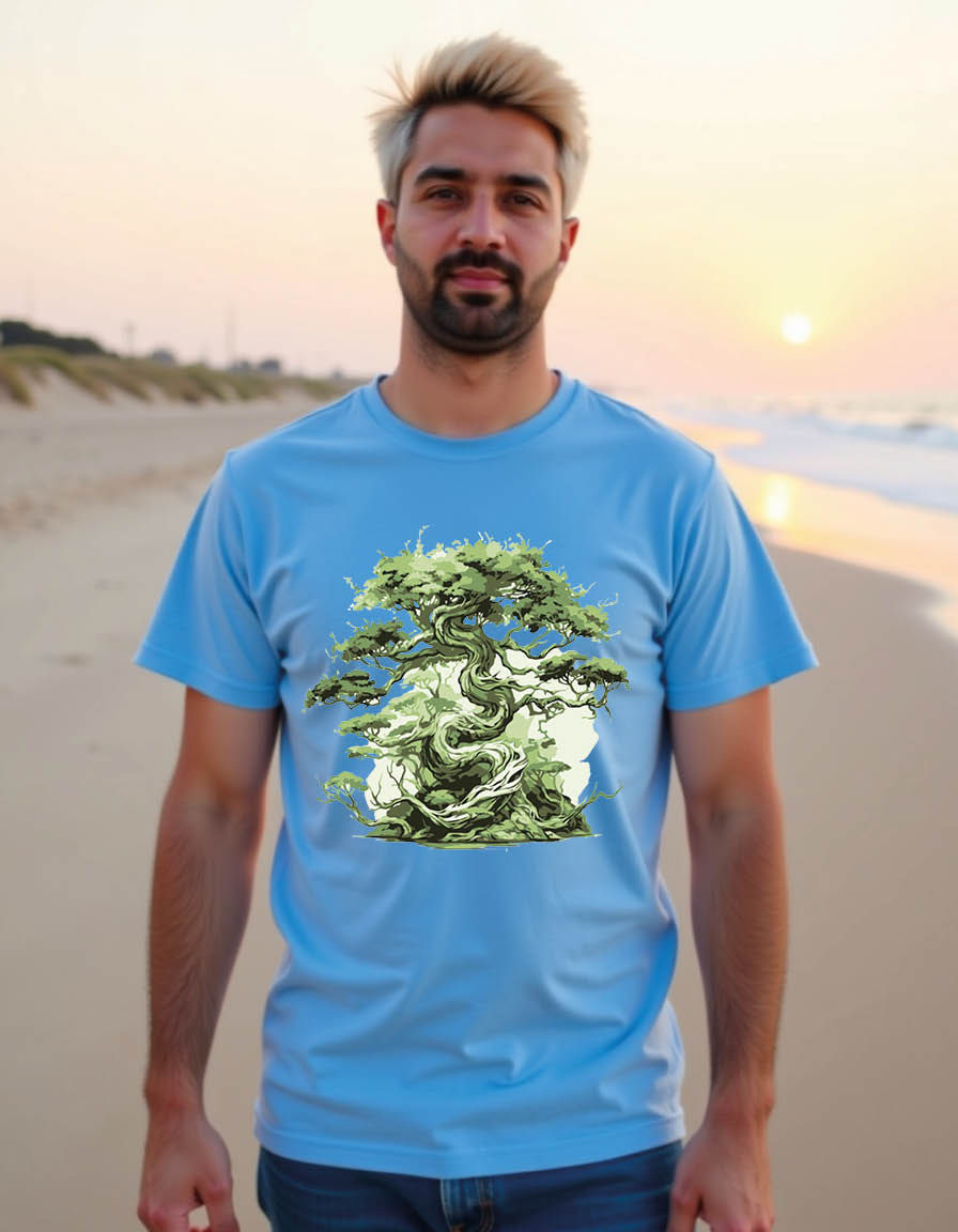 Thumbnail: beautiful bonsai mens printed graphic t shirt