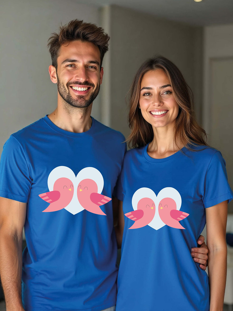 Thumbnail: Cute Animal Couple Matching Tee Lovers Edition – Best Price