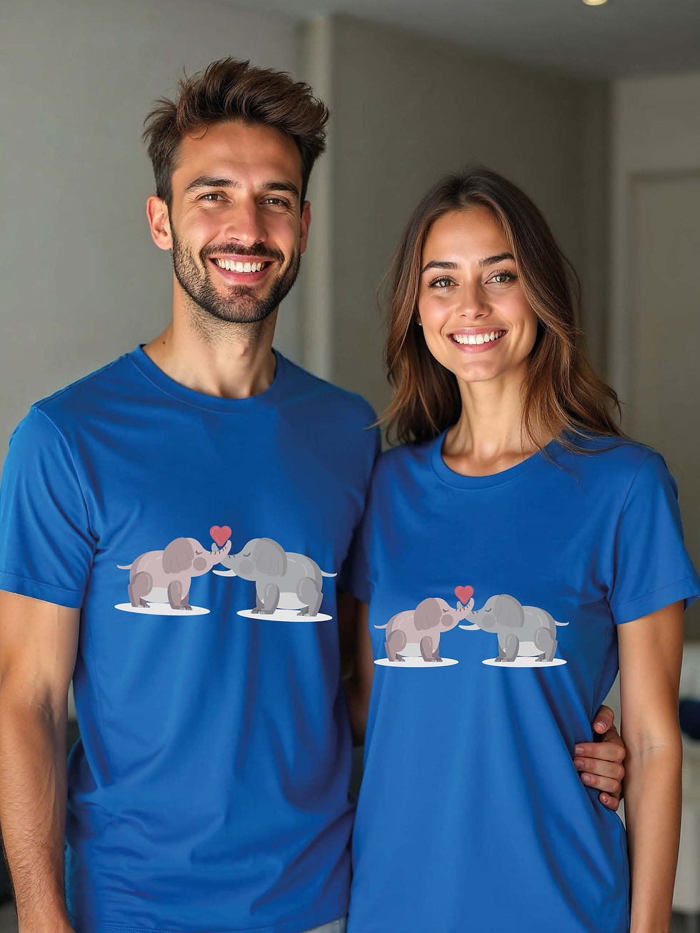 Thumbnail: Romantic Animal Couple Matching Tee Lovers Edition – Shop
