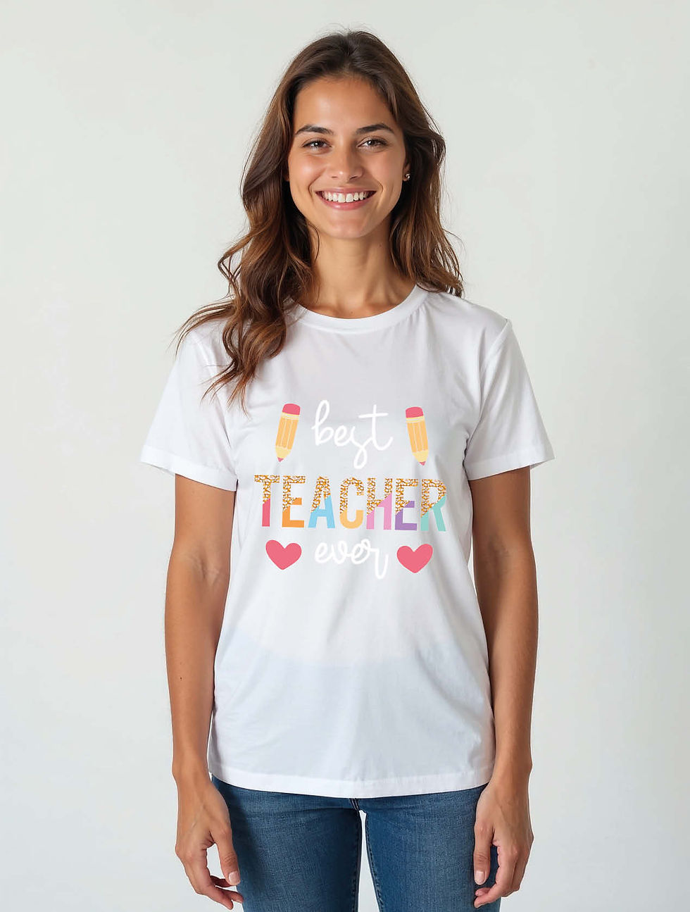 Thumbnail: best teacher ever Classic Women’s Printed Graphic Streetwear T-Shirt – Buy Now