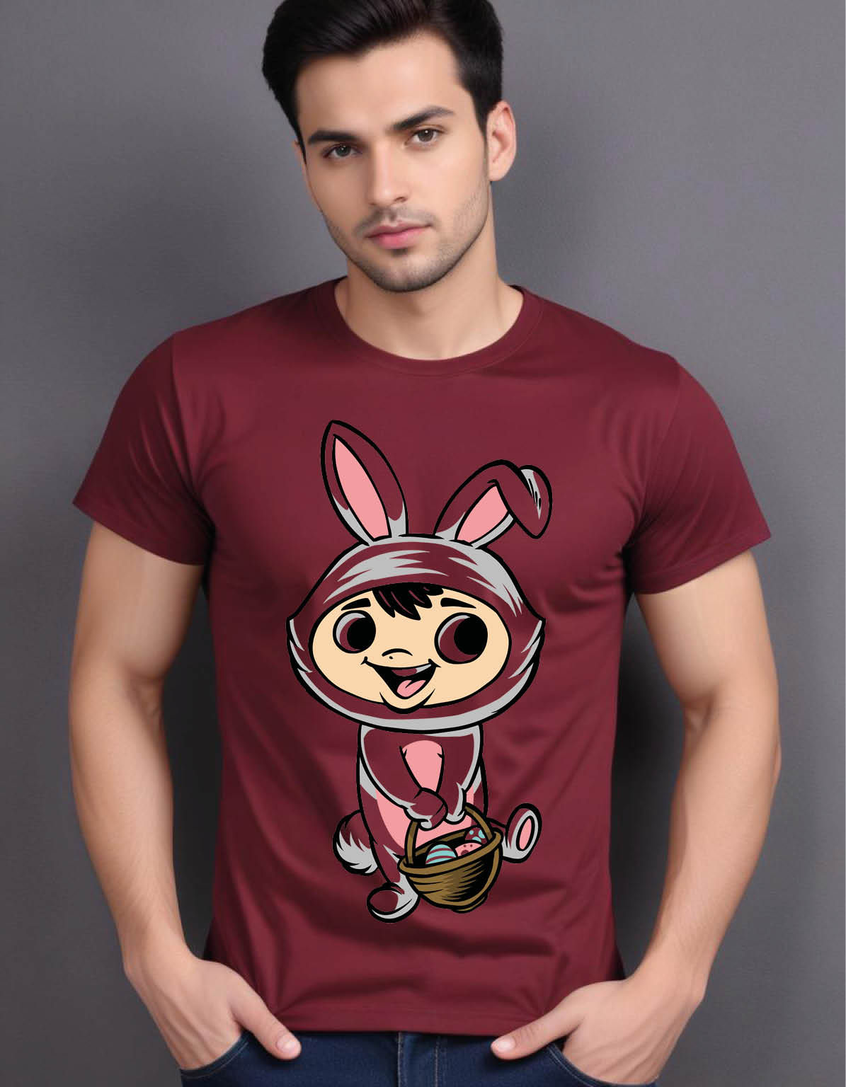 bunny kid mens printed graphic t shirt