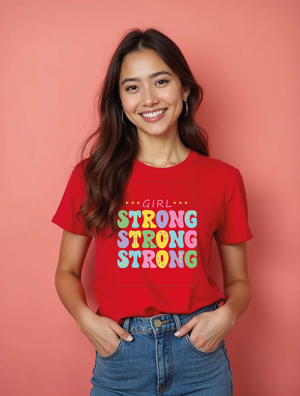 Thumbnail: girl strong Casual Women’s Printed Graphic Streetwear T-Shirt – Hot Deal