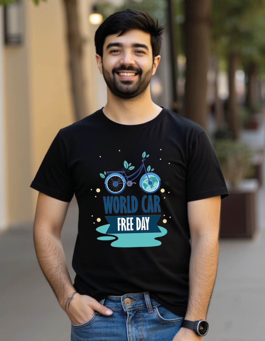World car free day Unisex printed graphic t shirt