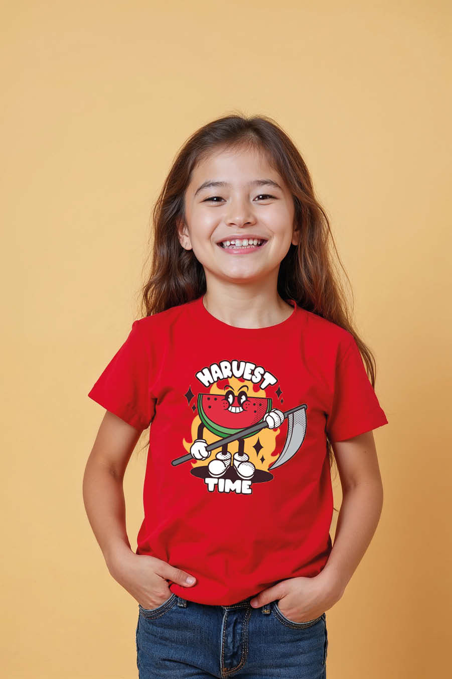 Thumbnail: Summer Fruit To Eat Cute Casual Kids Printed T-Shirt – Design Print Design