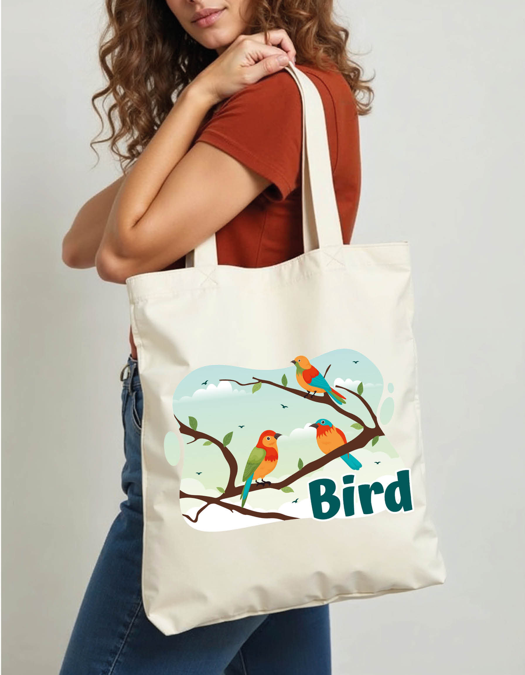 Shopping Tote Printed Bag – Stylish Grocery & Shopping Bag Eco-Friendly Choice