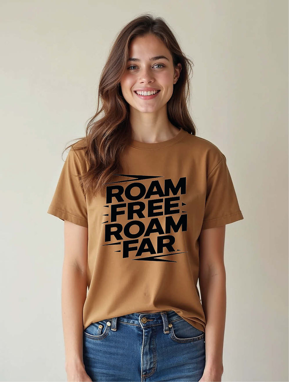 Thumbnail: roam free roam far Modern Women’s Printed Graphic Streetwear T-Shirt – Discount