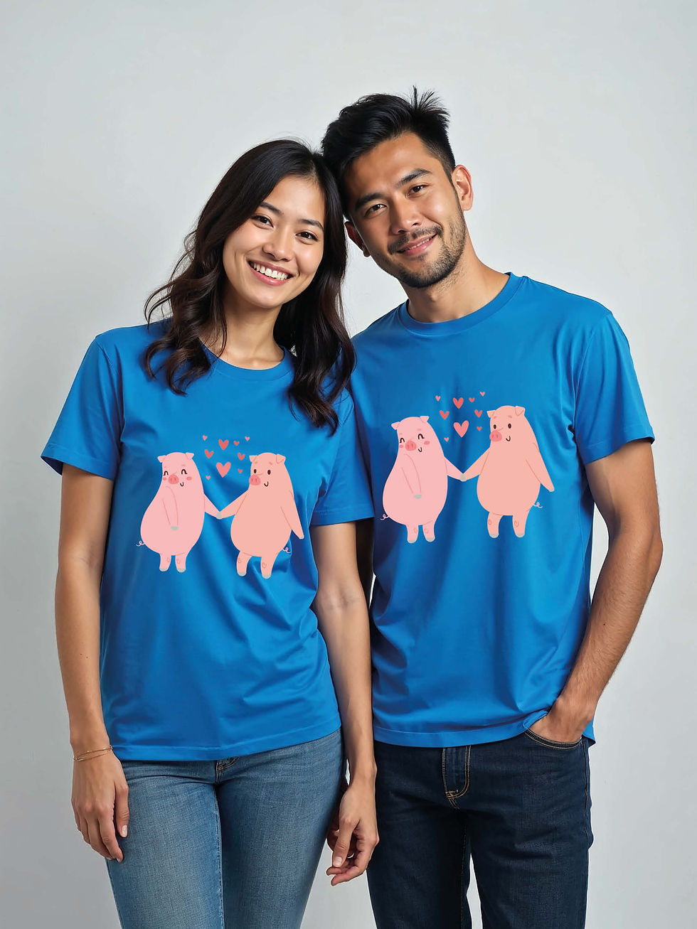 Thumbnail: Trendy Cartoon Couple T-Shirt Lovers Edition – Low Price Offer
