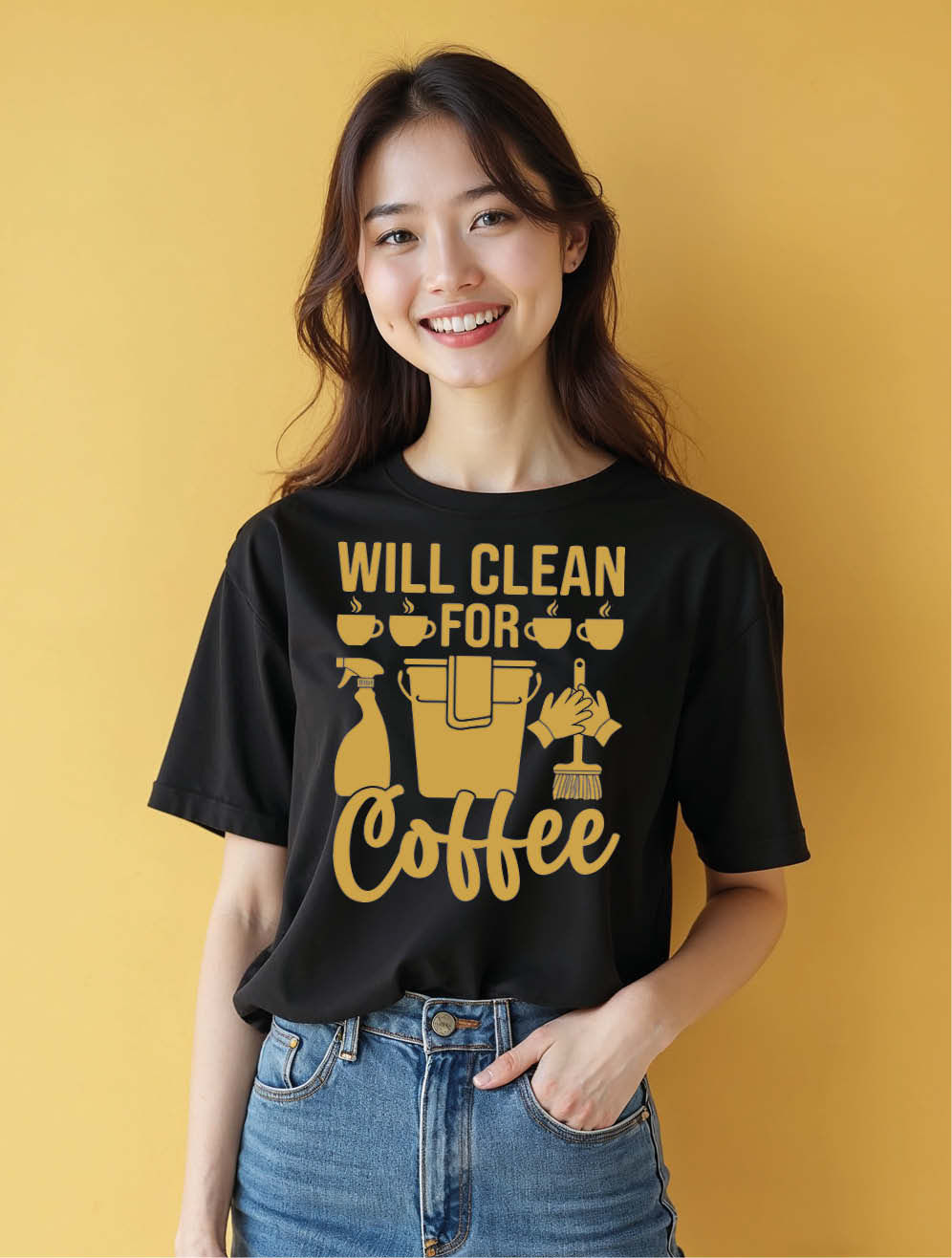 Will clean for coffee Cool Women’s Streetwear T-Shirt – Fast Delivery
