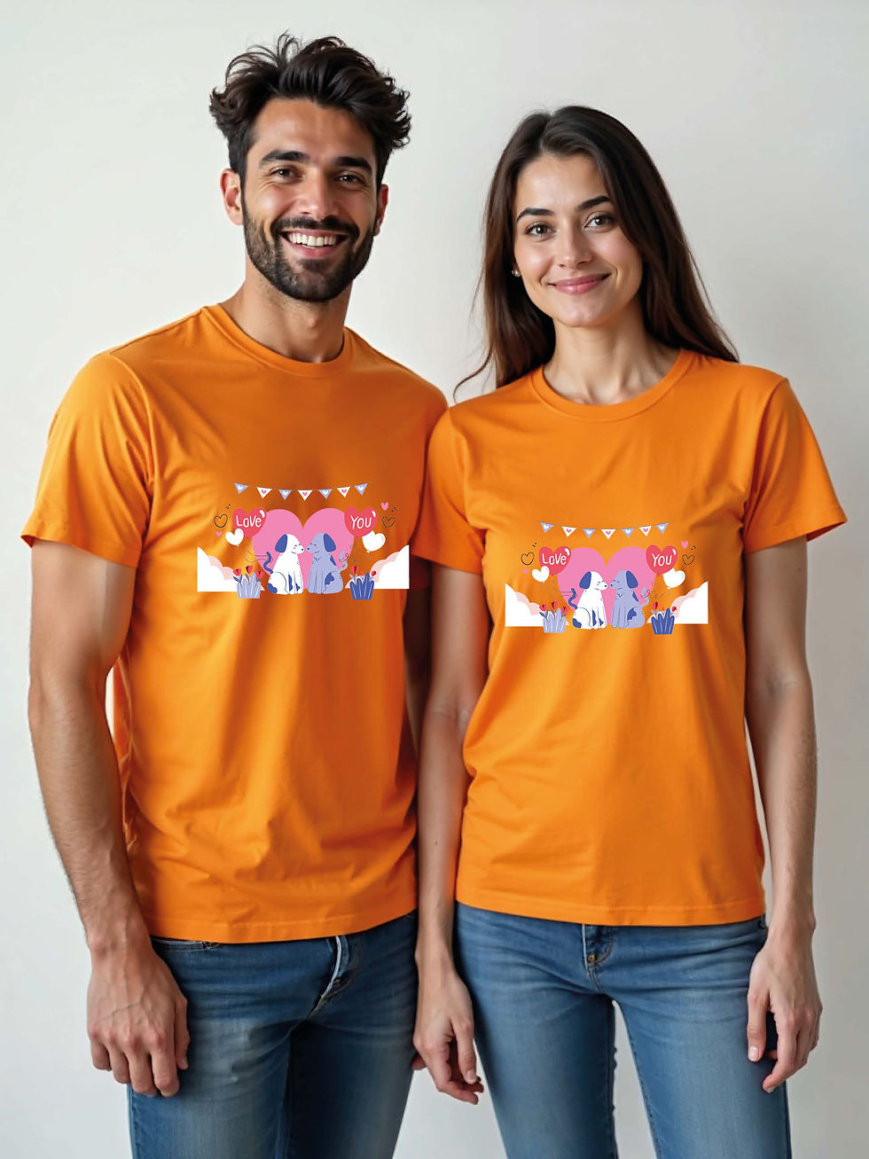 Thumbnail: Soulmates Cartoon Couple Matching Tee Lovers Edition – Fast Delivery