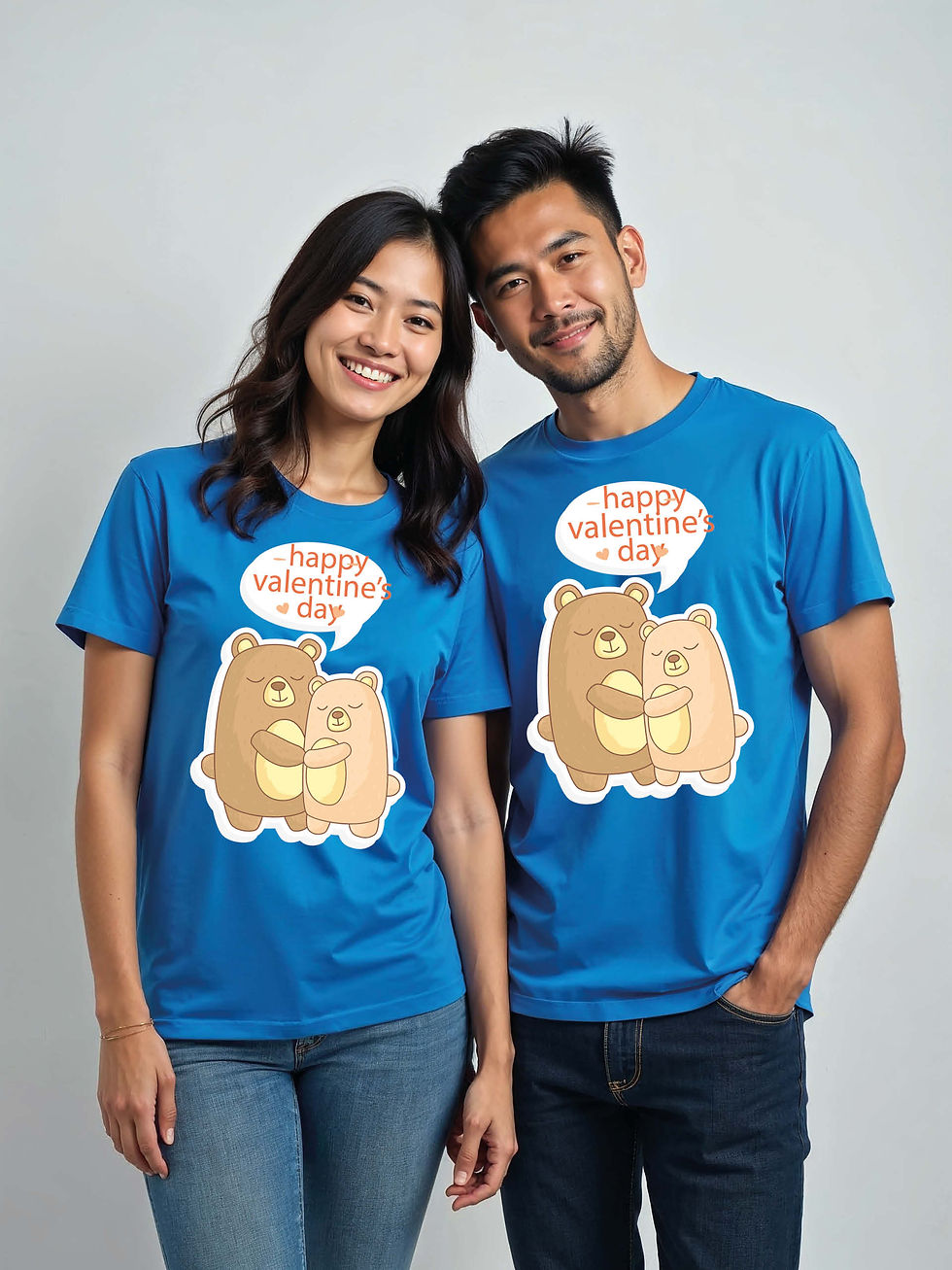 Thumbnail: Cute Cartoon Couple T-Shirt Lovers Edition – Buy Now