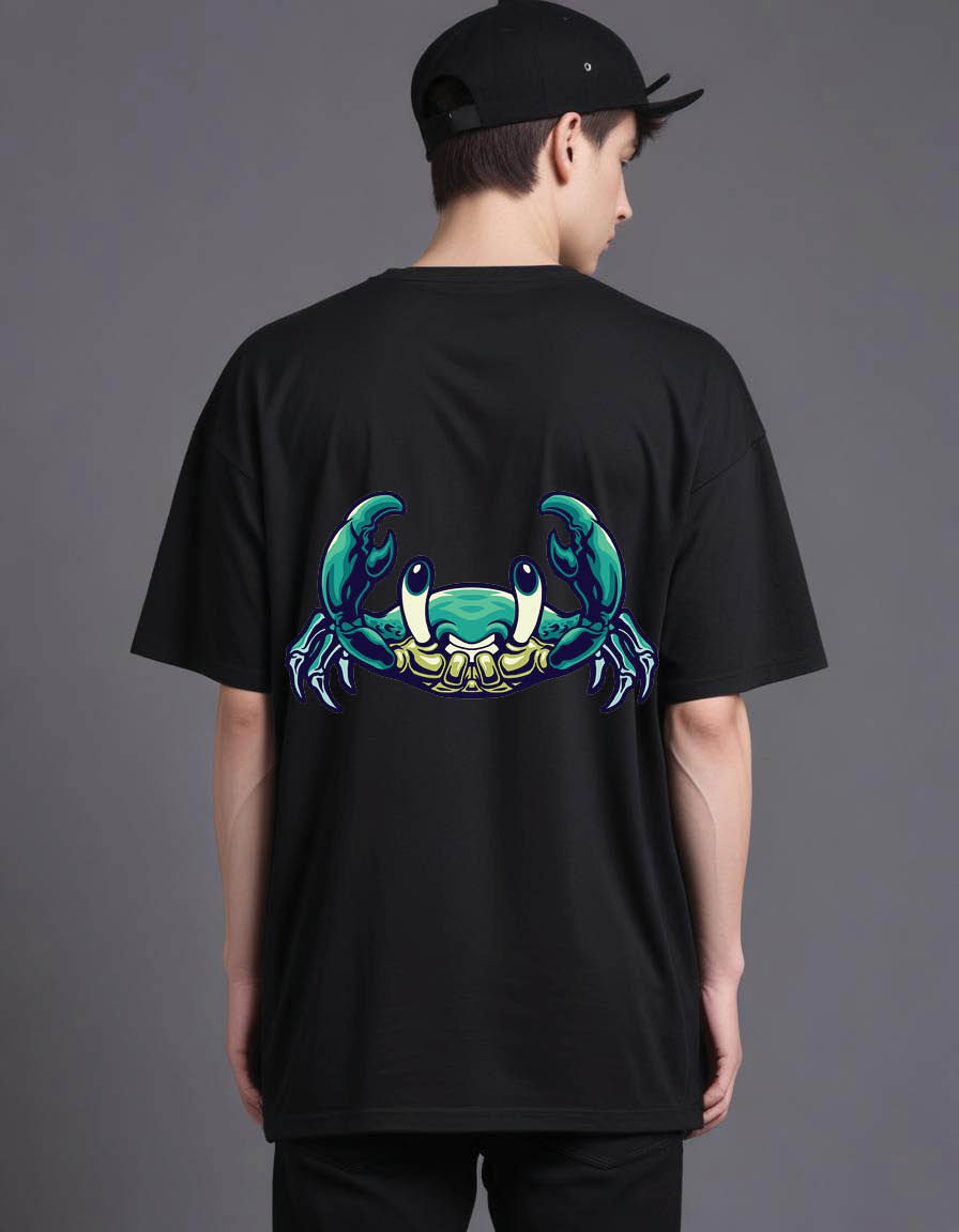 Thumbnail: cute crab mens Oversized Printed T shirt