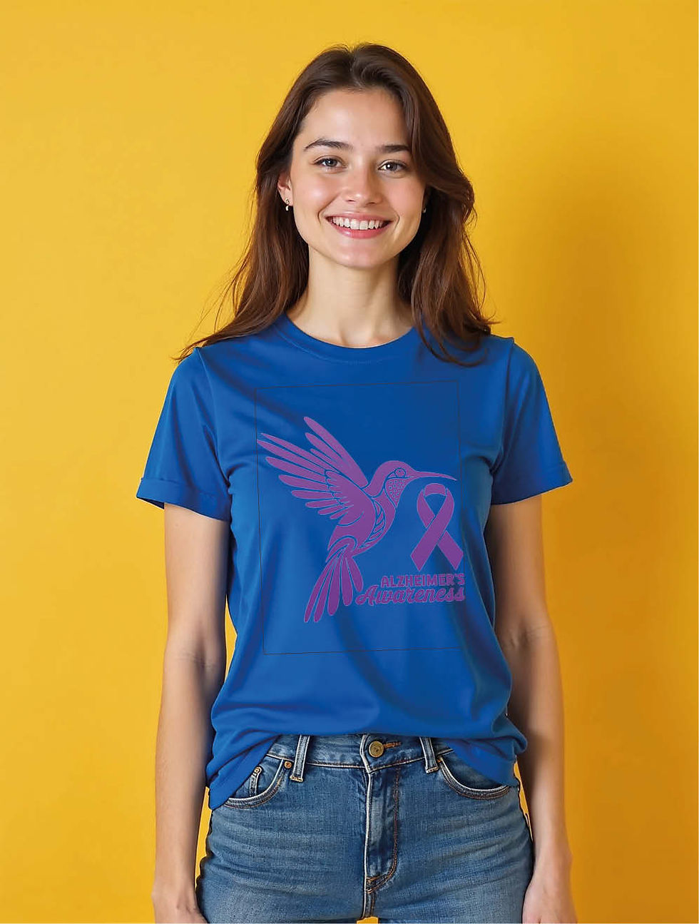 Thumbnail: Awarness alzhelmers  Classic Women’s Printed T-Shirt – Best Price