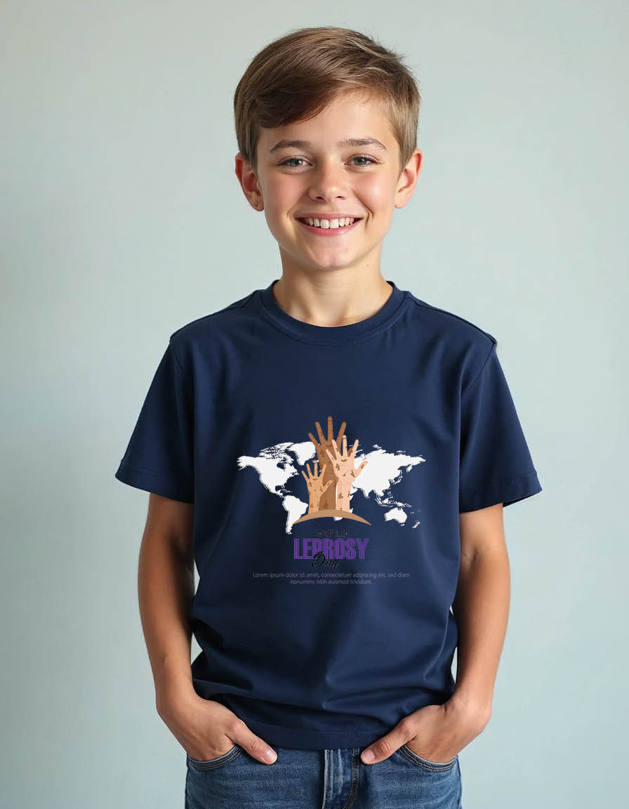 Thumbnail: World leprosy day Unisex printed graphic t shirt