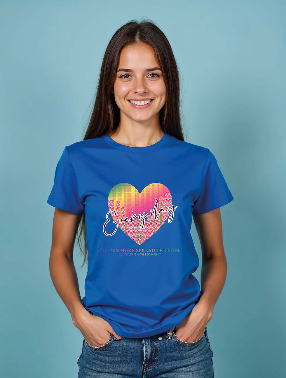 Thumbnail: Love every day Stylish Women’s Quote printed T-Shirt – Sale