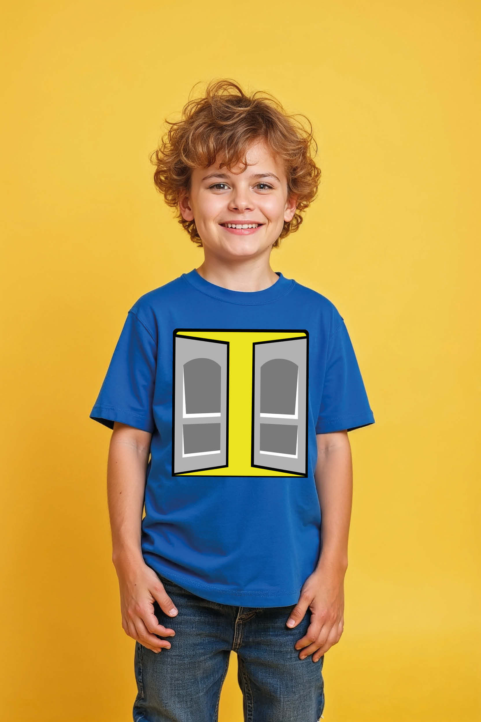 Cartoon Subway Doors Fashion Printed T-Shirt for Boys & Girls – Superher