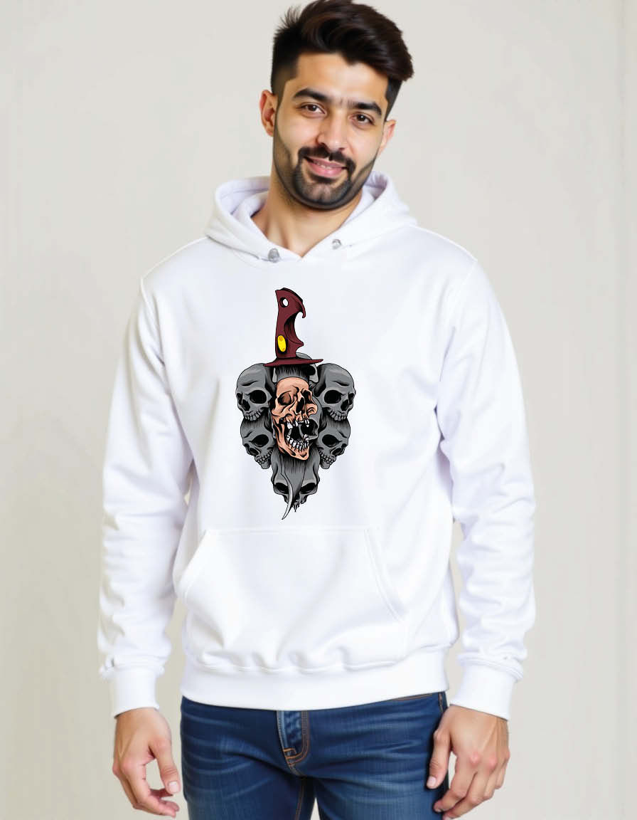 Thumbnail: Skull with dagger Unisex Printed Graphic Hoodies