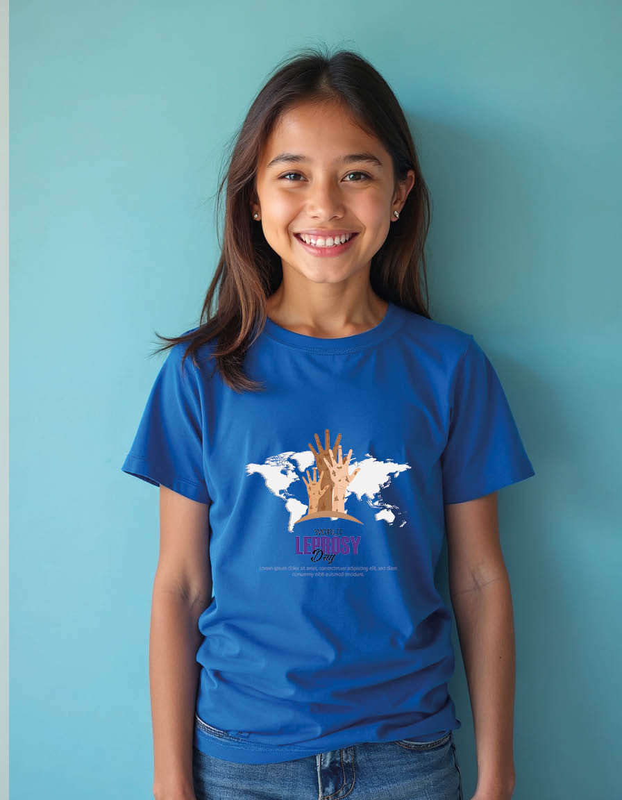 Thumbnail: World leprosy day Unisex printed graphic t shirt