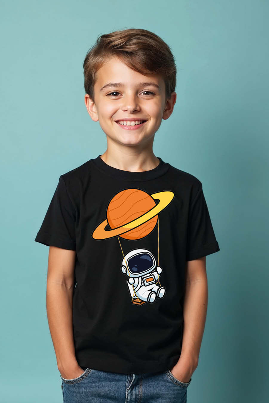 Thumbnail: Cartoon Hiking Boots Outdoor Kids T-Shirt Cotton Kids Graphic Tee – Illustration