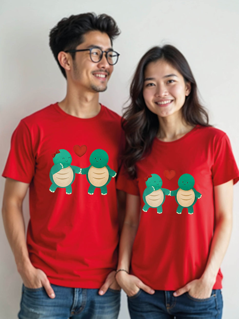 Soulmates Cartoon Couple T-Shirt Lovers Edition – Premium Quality