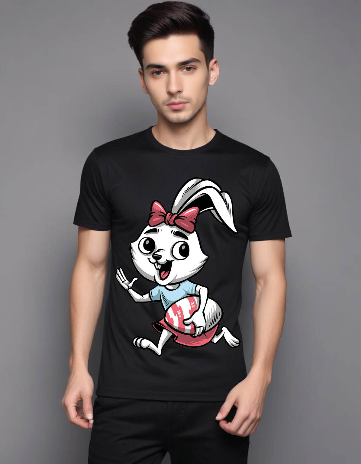 bunny mens printed graphic t shirt