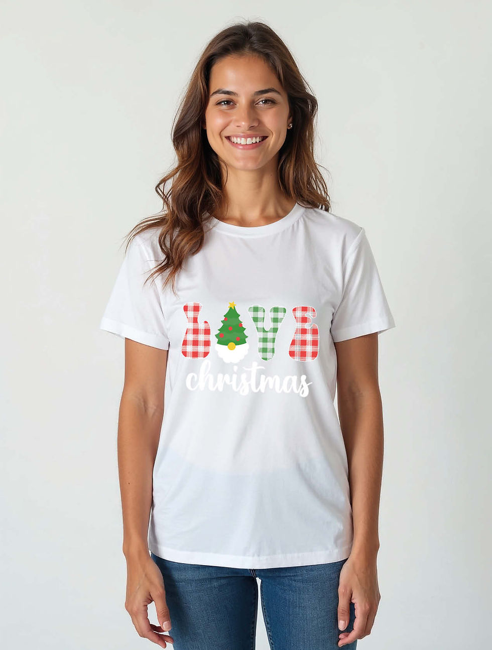 Thumbnail: love christmas Modern Women’s Printed Graphic Streetwear T-Shirt