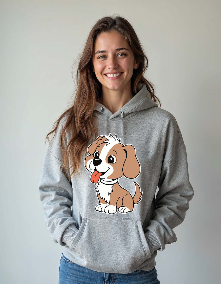 Thumbnail: cute puppy Stylish Unisex Graphic Printed Hoodies for mens & womens