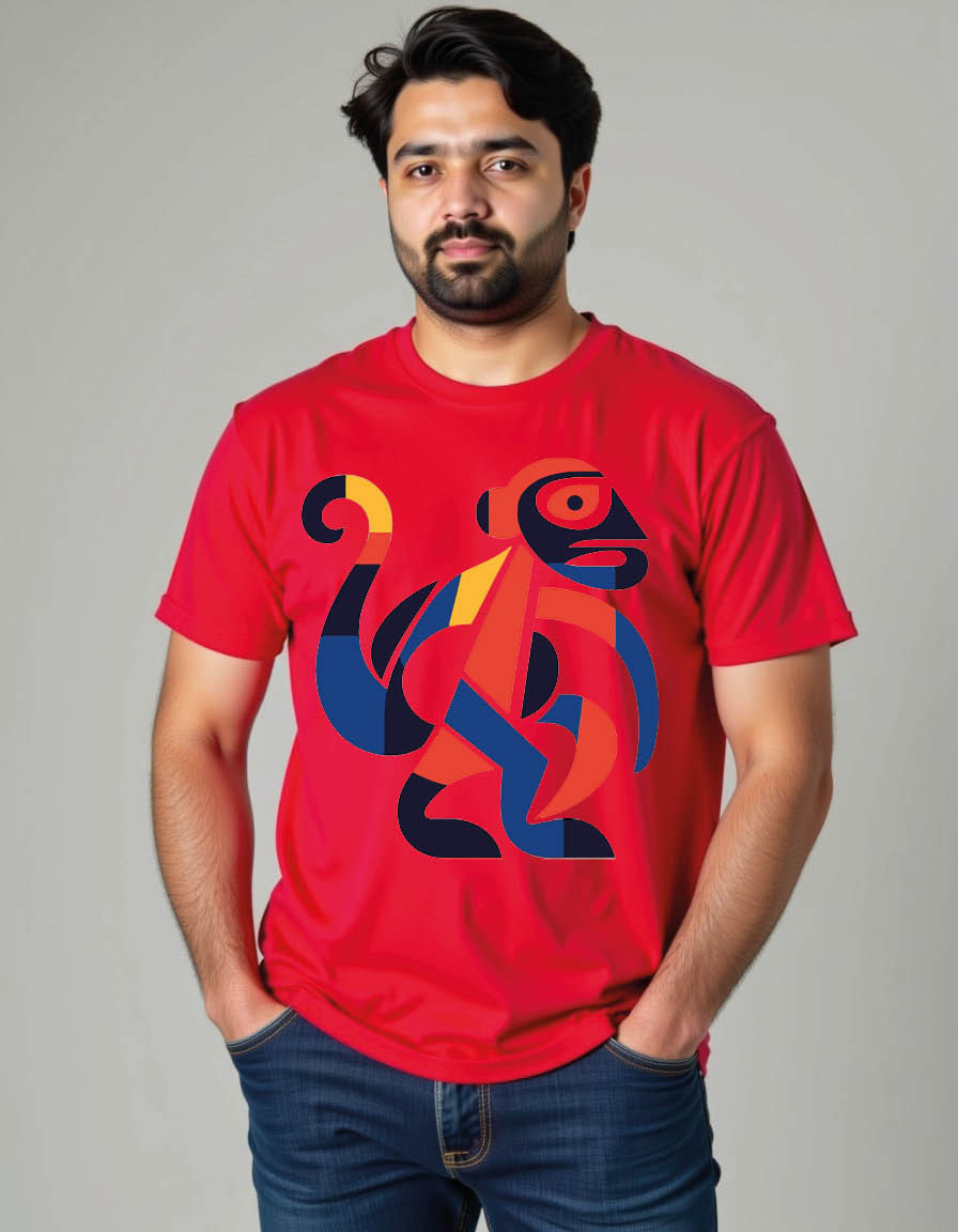 Thumbnail: monkey mens printed graphic t shirt