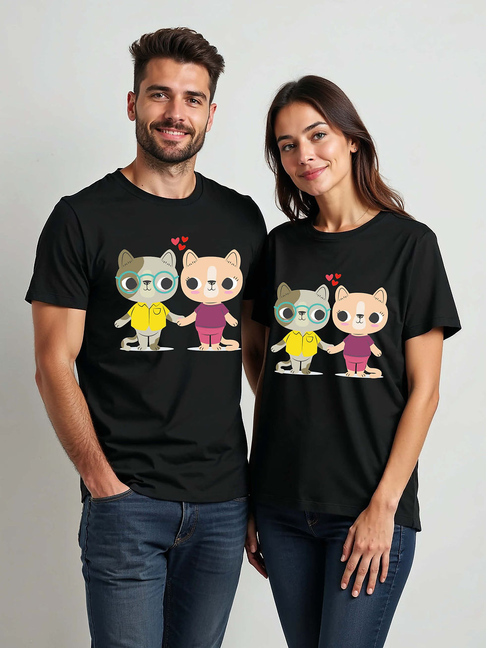 Thumbnail: Forever Love Cartoon Couple T-Shirt Lovers Edition – Buy Now