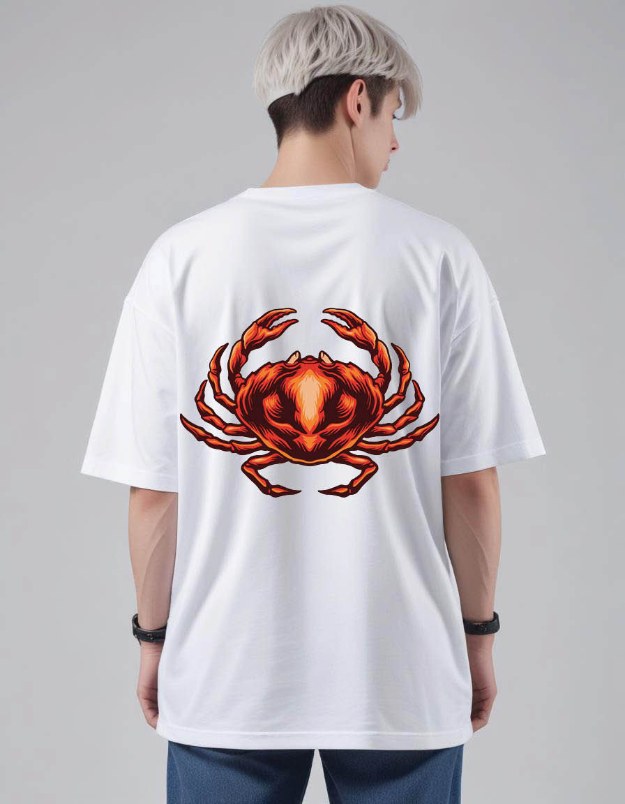 Thumbnail: crab Mens Oversized Printed T shirt