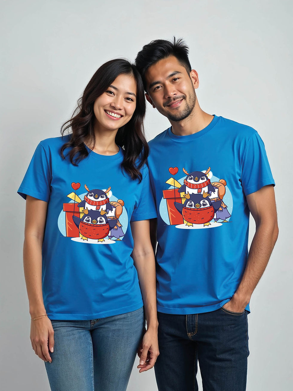 Thumbnail: Matching Outfit Cartoon Couple T-Shirt Lovers Edition – Premium Quality