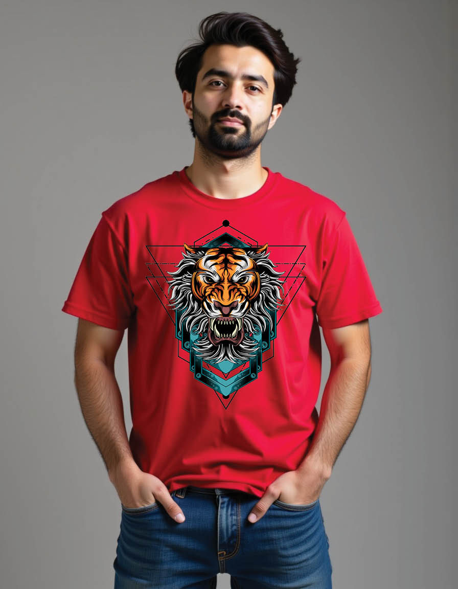 Thumbnail: king tigers mens printed graphic t shirt