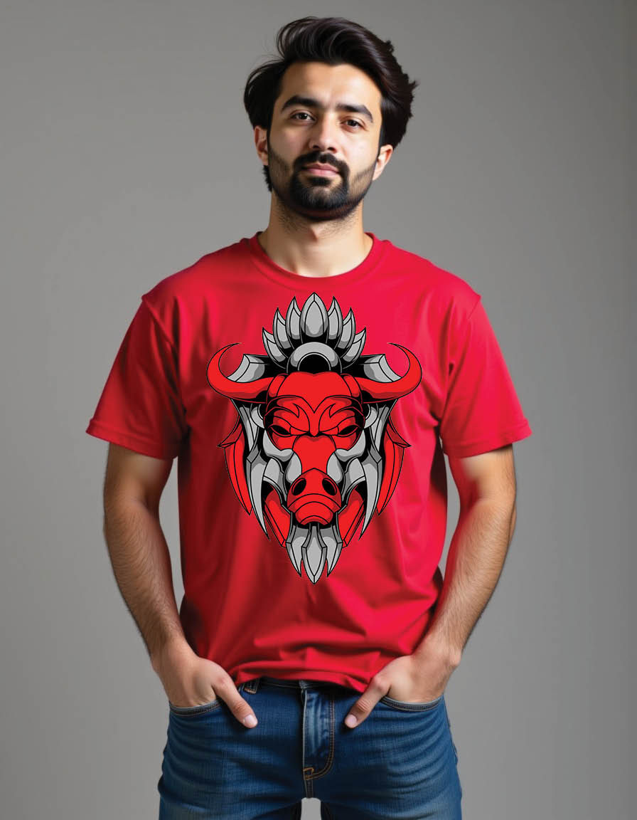 Thumbnail: iron bull mens printed graphic t shirt