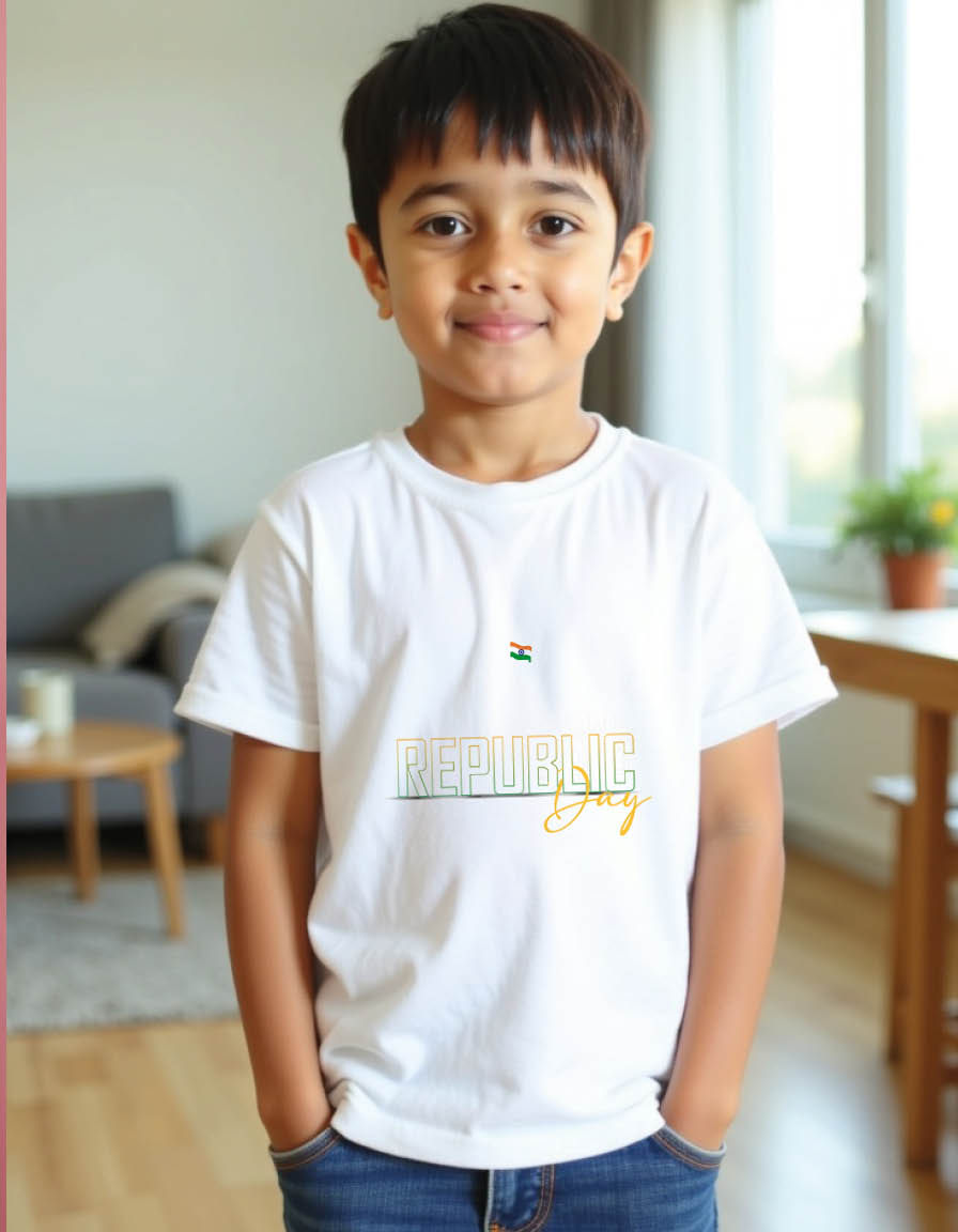 Thumbnail: Republic day Unisex printed graphic t shirt