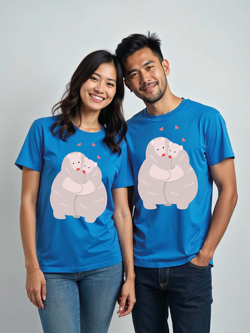 Romantic Cartoon Couple T-Shirt Lovers Edition – Low Price Offer