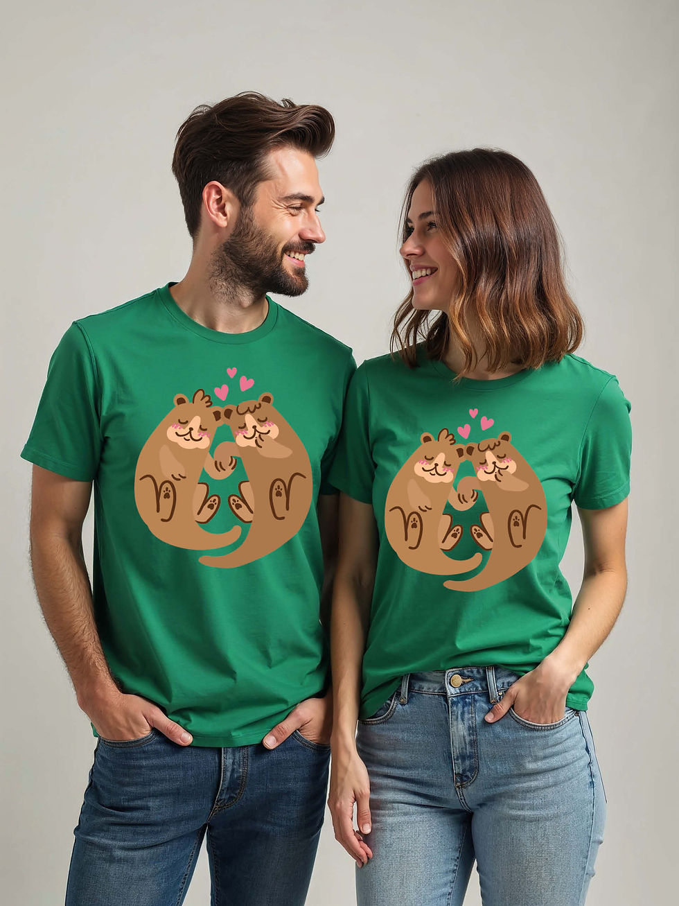 Thumbnail: Eternal Love Cartoon Couple Matching Tee Lovers Edition – Sale