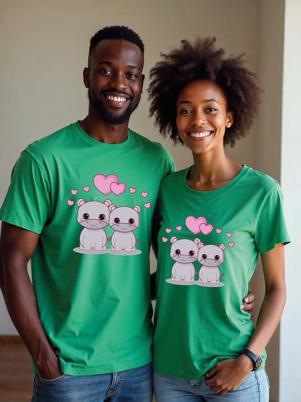Thumbnail: Matching Outfit Animal Couple T-Shirt Lovers Edition – Premium
