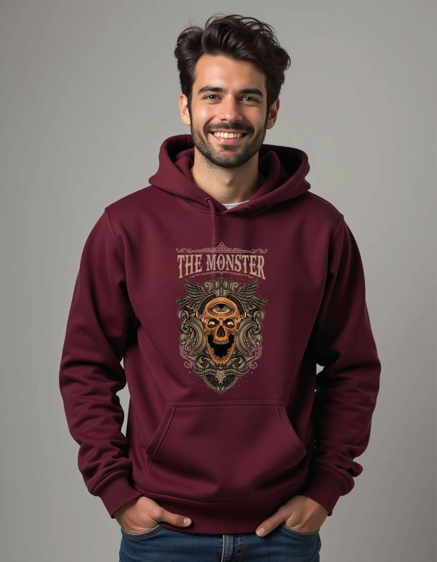 Thumbnail: the monster Unisex Graphic Printed Hoodies for mens & womens