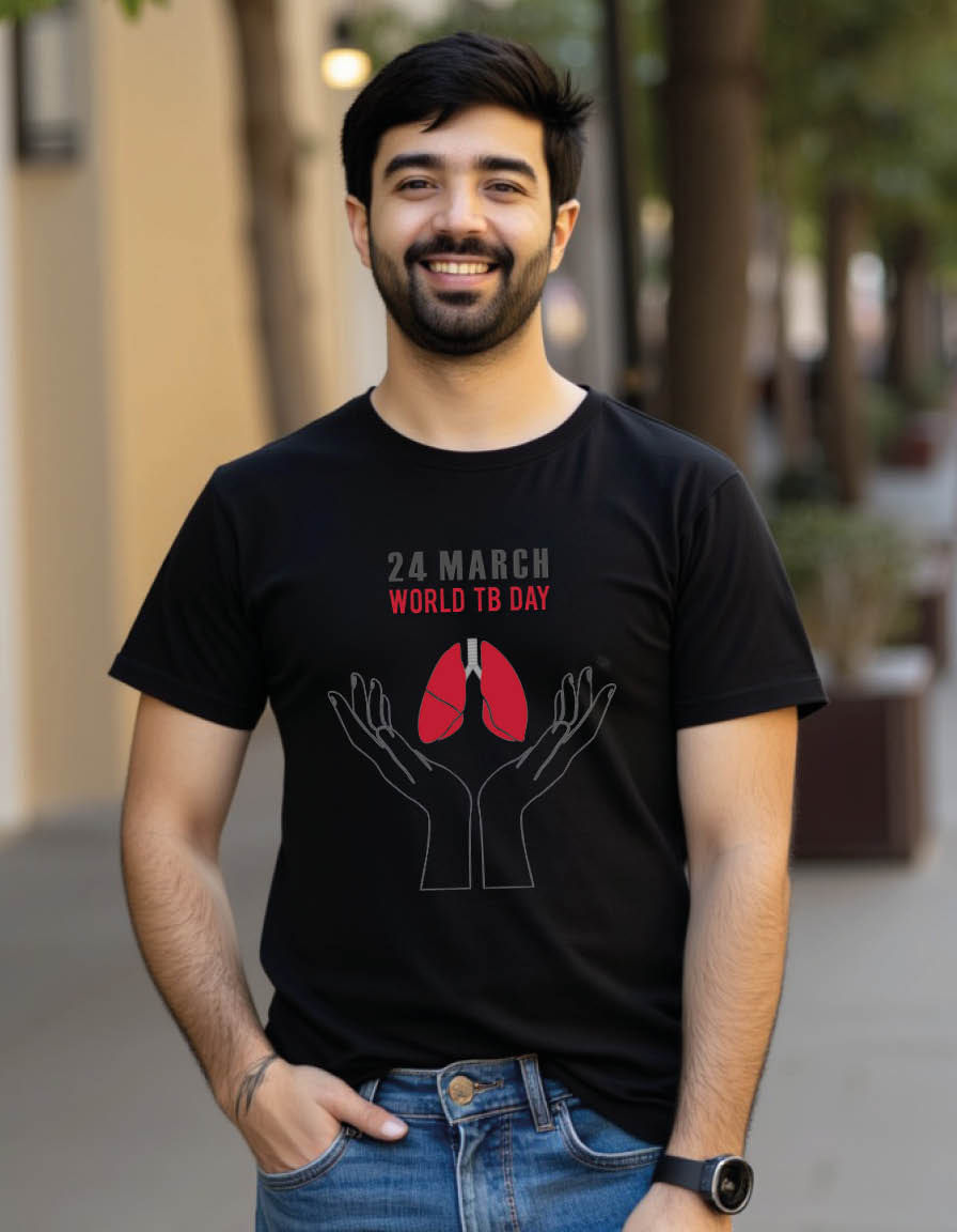 Thumbnail: 24th march world tb day Unisex printed graphic t shirt